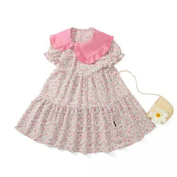 JC SPARKLE Girls Floral Printed Above the Keyboard Collar Tiered Dress-picture-38