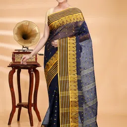 SRILOK Woven Design Pure Cotton Taant Saree image 4