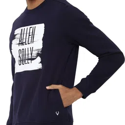 allen solly Men Full Sleeve Graphic Print Sweatshirt image 2