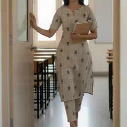 Moda Rapido Women Ethnic Motifs Printed Regular Kurta with Trousers image 4