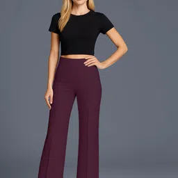 SWADESI STUFF Women Relaxed Easy Wash Cargos Trousers-picture-1