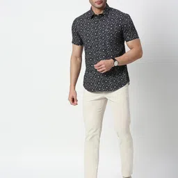 Basics Men Tapered Fit Mid-Rise Cotton Trousers image 5