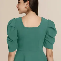 Mast & Harbour Pack of 2 Solid Puff Sleeves Top image 4