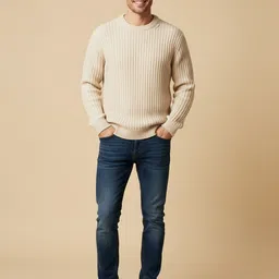 Mast & Harbour Men Ribbed Long Sleeves Round Neck Pullover Sweater-picture-26