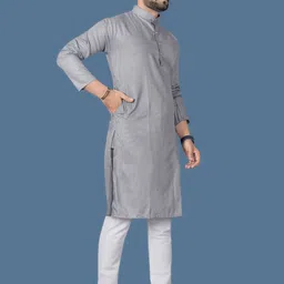 MAHI CREATIVE Men Thread Work Kurta image 2