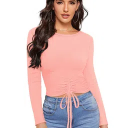 DHRUVIL IMPEX Women Solid Long Sleeves Regular Top-picture-31