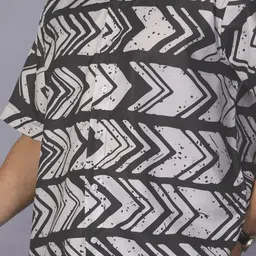 BROWN BROTHERS Unisex Relaxed Opaque Printed Casual Shirt image 4