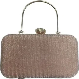 seamount Party Tan, Silver, White Clutch image 4