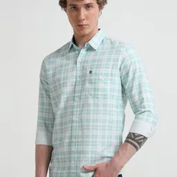 RS Fashions Men Comfort Slim Fit Gingham Checks Checked Casual Shirt-picture-22