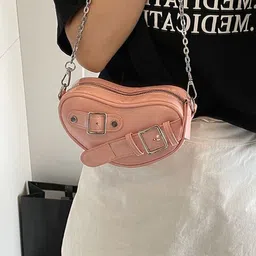 StyleCast x Revolte Women Solid Miniature Buckle Detail Sling Bag image 5