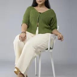 Style Quotient Plus Women Button Shrug image 5