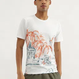 United Colors of Benetton Men Printed Pure Cotton T-shirt-picture-27