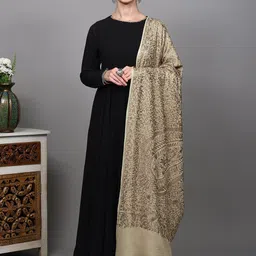 Exotic India Women Paisley Embroidered Shawl image 5