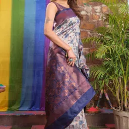 BESUCHER Woven Design Zari Kanjeevaram Saree image 5