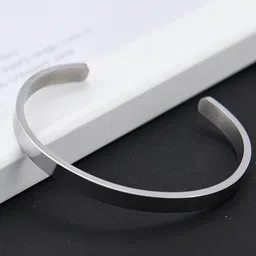 RUHI COLLECTION Unisex Hand Painted Rhodium-Plated Cuff Bracelet image 4