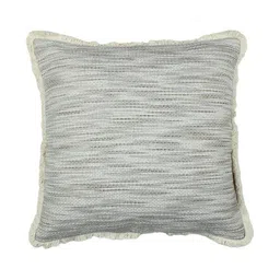 HOMPRIN Cream Abstract Printed Square Cotton Cushion Cover image 2