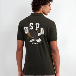 U.S. Polo Assn. Denim Co. Men Brand Logo Printed Polo Collar T-shirt image 4