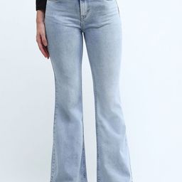 Flying Machine Women Flared High-Rise Heavy Fade Stretchable Jeans-picture-41
