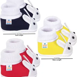 NESKA MODA Black Cotton Booties image 2