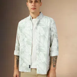 Dennis Lingo Men Floral Opaque Printed Casual Shirt-picture-14