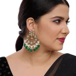 Women Click Geometric Drop Earrings image 3