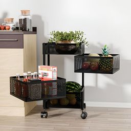 RUBOXA Black 2025 Metal Multi-Purpose Kitchen Organizer-picture-5