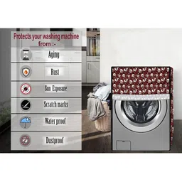 The Furnishing Tree Polyester Waterproof Front Load Washing Machine Cover Compatible for Samsung 6 image 2