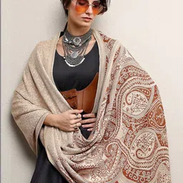 Libas Women Ethnic Motifs Woven Design Shawl image 5