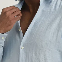 Blu MNKY Smart Spread Collar Slim Fit Casual Shirt image 2