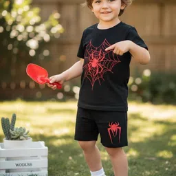 YK Boys Printed T-shirt with Shorts image 2