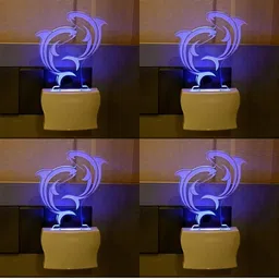 1ST TIME Red & Blue Printed Acrylic Contemporary Rectangle Shaped Wall Lamp-picture-11