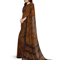 moda rapido ANAND SAREES Poly Georgette Saree image 2