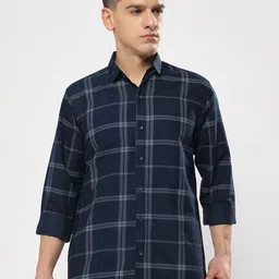 YOUTH FIRST Men Premium Shepherd Checks Opaque Checked Casual Shirt-image-61
