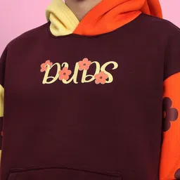 WEARDUDS Men Colourblocked Hooded Sweatshirt image 4