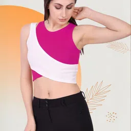 SSTAIR Colourblocked Tank Crop Top image 4