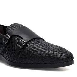 ROSSO BRUNELLO Men Leather Formal Monk Shoes image 4