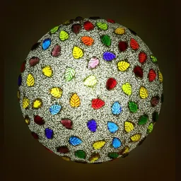 1ST TIME White & Red Textured Ceiling Lamp-picture-24