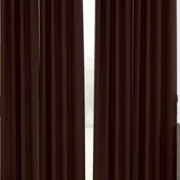 Aura Brown 2 Pieces Black Out Long Door Curtain-image-9
