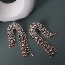 SOHI Contemporary Half Hoop Earrings image 2