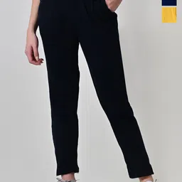 BAESD Women Relaxed High-Rise Trousers-image-30