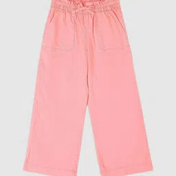 GAP Girls Regular Fit High-Rise Pure Cotton Trousers-picture-14