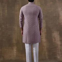 Satwaa Men Embroidered Chikankari Kurta image 2