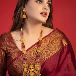 AVANTIKA FASHION Ethnic Motif Woven Design Zari Kanjeevaram Saree image 2