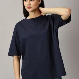 URBANICE Women Drop-Shoulder Sleeves T-shirt-image-68