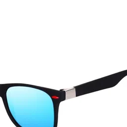 SPADEACES Unisex Polarised and UV Protected Wayfarer Sunglasses BLUE BLACK WAYFARAR-50_15 image 3