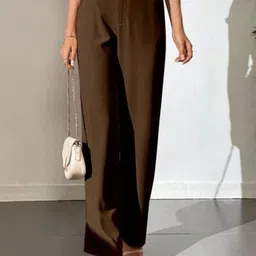 BROADSTAR Women Smart High-Rise Easy Wash Trousers-picture-31