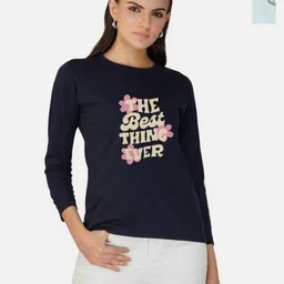 Metronaut Women Pack of 2 Bio Finish Graphic Printed Round Neck Cotton T-shirts-picture-41