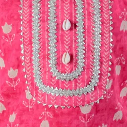 YK Girls Floral Printed Regular Thread Work Kurta with Dhoti Pants image 4