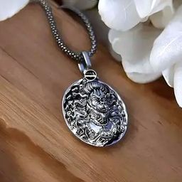 J.S ENTERPRISES Oval Pendants with Chains-picture-25