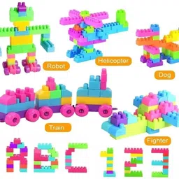 fizzy funs Building Blocks Set 100 Pcs - Fun Educational Toy for Kids Ages 3-8 image 2